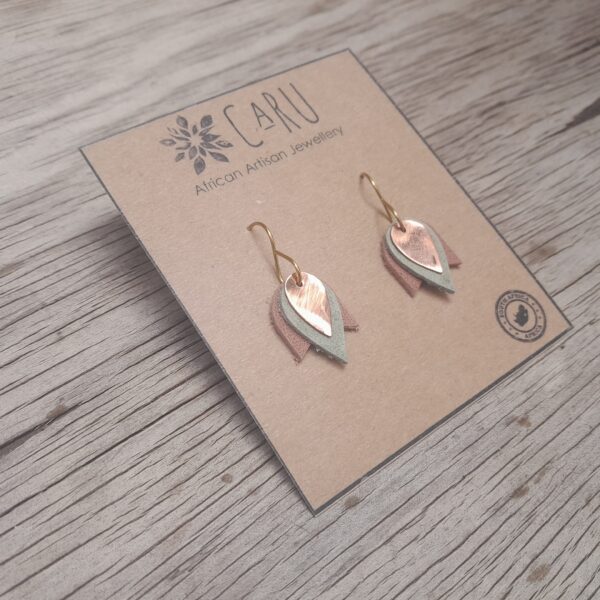 CL8 Tulip small Copper Soft pink_Mint green Tulip Small Copper