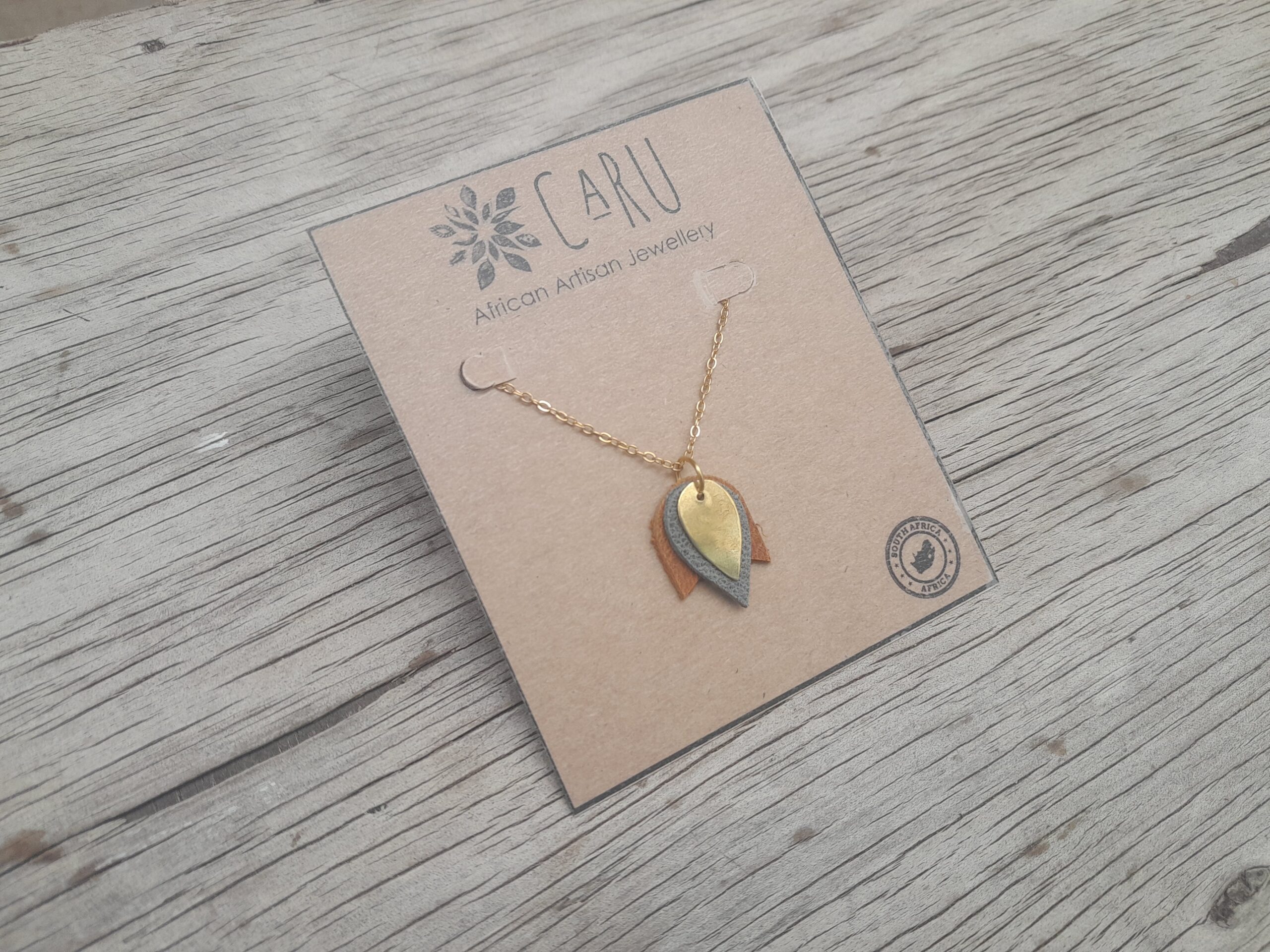 Tulip Brass Necklace - Image 2