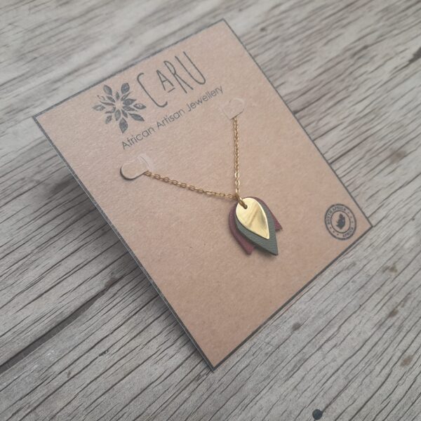 Tulip Brass Necklace