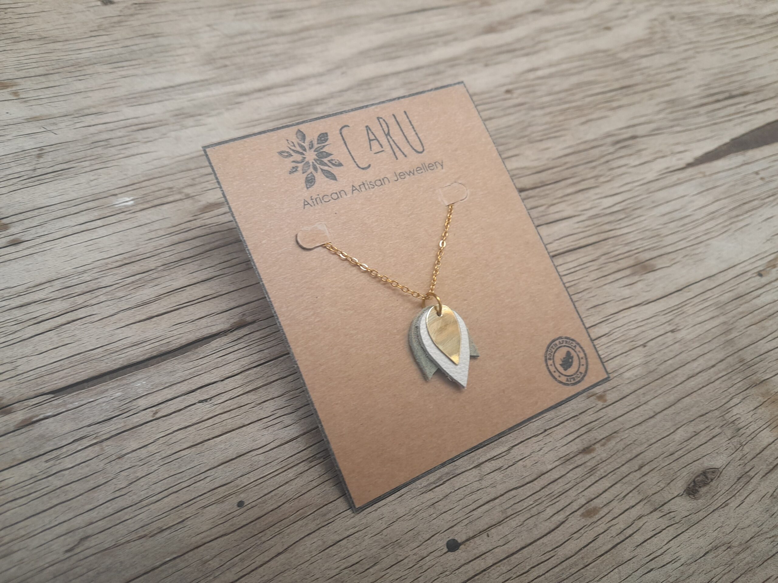 Tulip Brass Necklace - Image 4